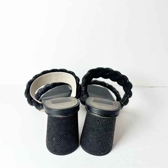 DOLCE VITA PAILY HEEL BLACK RHINESTONE WOMEN SHOES SIZE 6 BRAND NEW WITH… - Picture 5 of 7